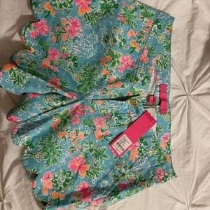 Mickey and Minnie Lilly pulitzer scalloped shorts SOLD OUT